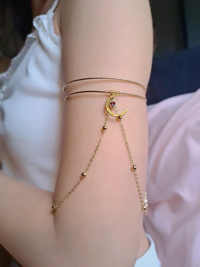 Egyptian Upper Arm Bracelet For Women, Adjustable Snake Upper Arm Cuff With  Brass Wire, Get For Summer Gold Bracelet | Shopping from Microsoft Start
