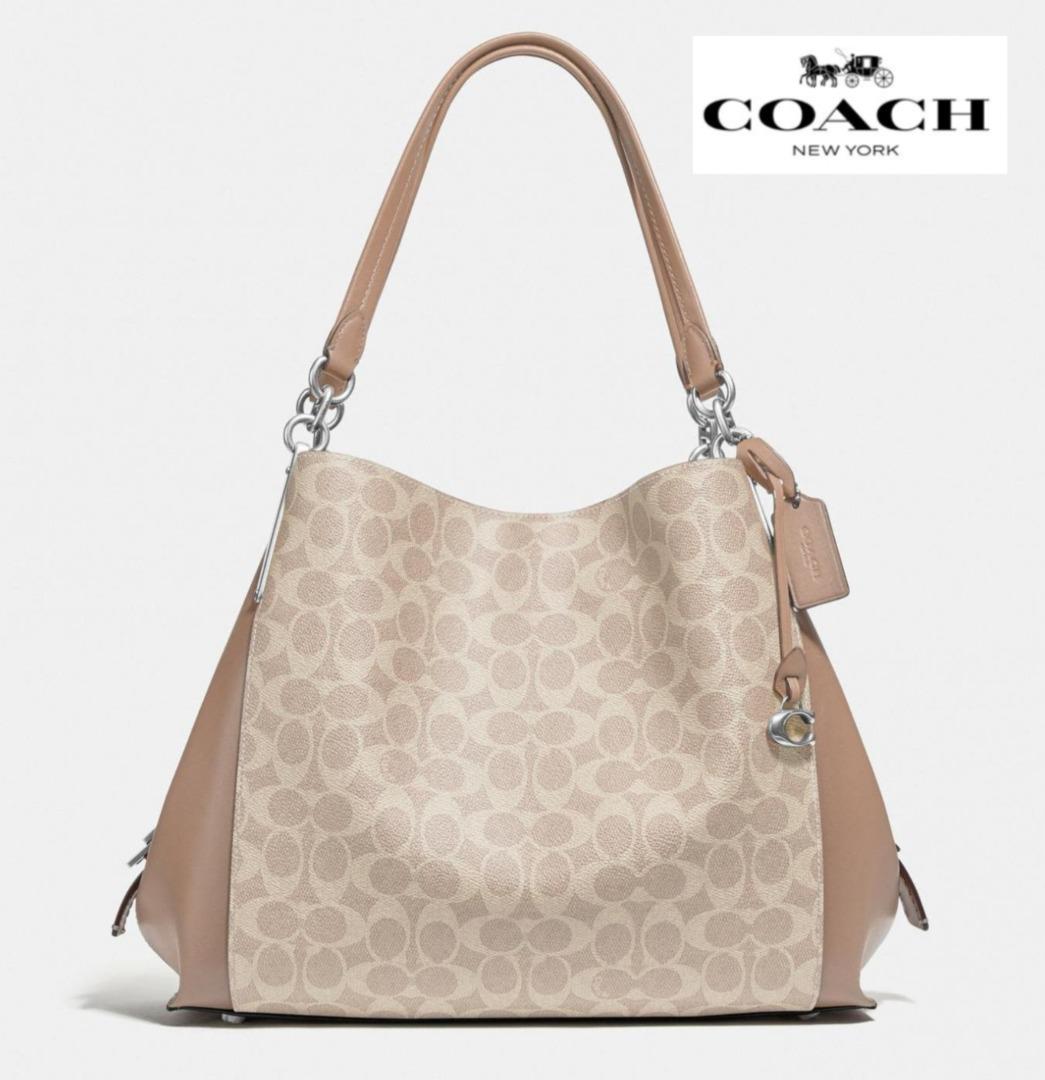New Coach Original Taupe Dalton 31 Shoulder Bag For Women Come