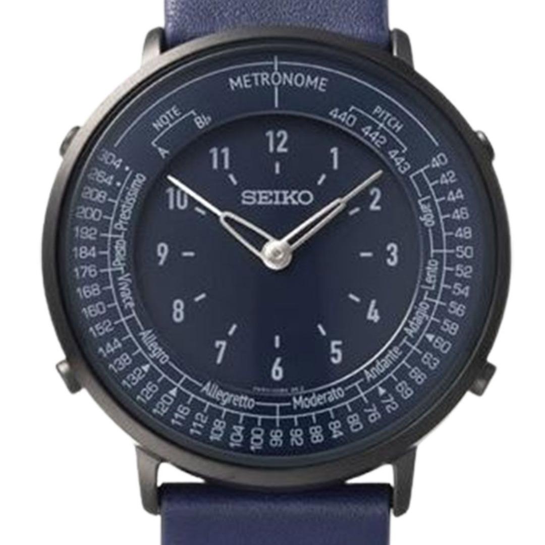 NEW Seiko Metronome SMW004A Navy Blue Dial Leather Band Analog Unisex  Fashion Watch, Men's Fashion, Watches & Accessories, Watches on Carousell