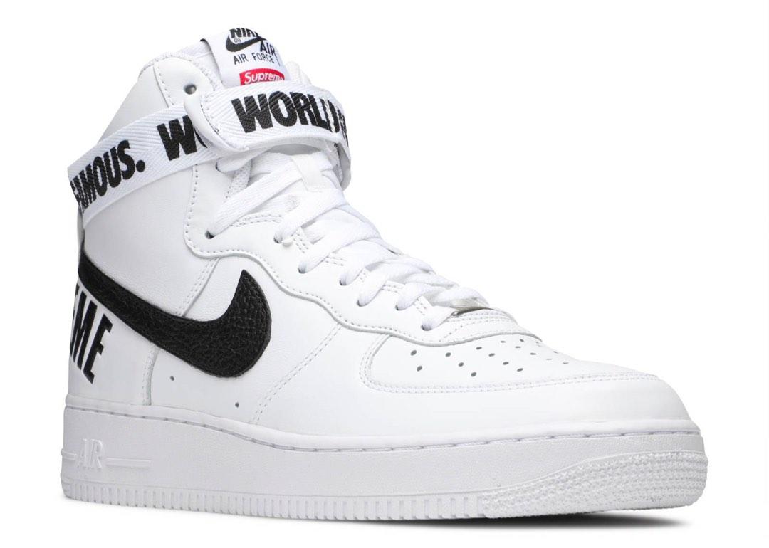 NIKE Air Force 1 High Supreme World Famous White (698696-100), 男