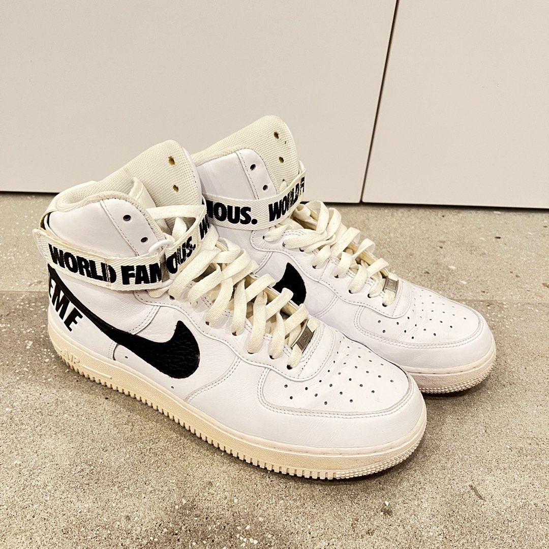 ★ナイキ★Air Force 1 High World Famous SP★White Nike Supreme Air Force 1 One High Hi AF1 White World Famous