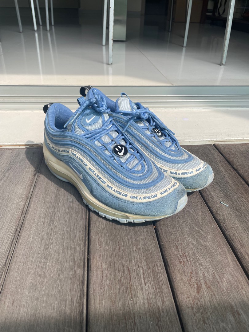 filosoof eenheid Moedig aan Nike Air Max 97 “Have A Nike Day” Indigo Blue, Men's Fashion, Footwear,  Sneakers on Carousell