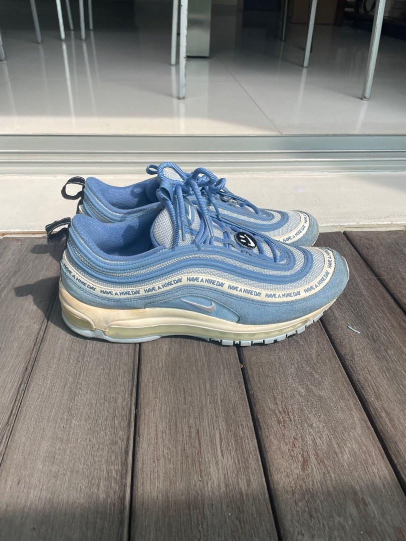 Consejo Bigote Actriz Nike Air Max 97 “Have A Nike Day” Indigo Blue, Men's Fashion, Footwear,  Sneakers on Carousell