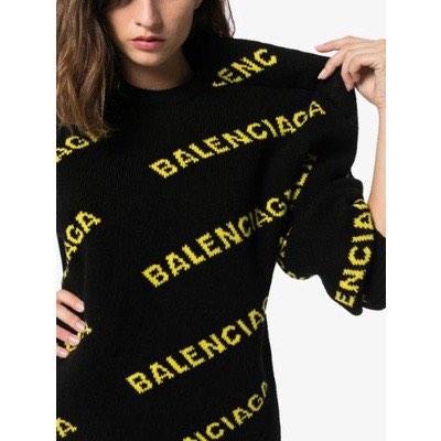 Balenciaga sweatshirt womens gold on sale