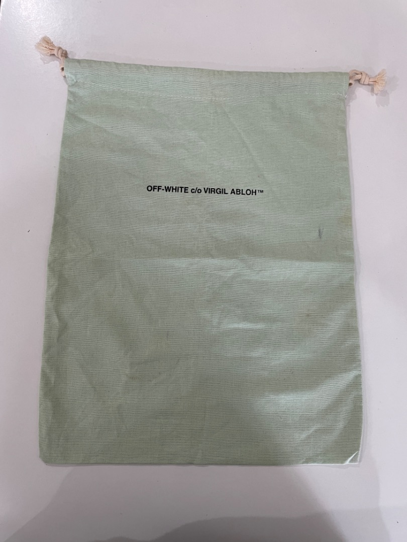 Off white dust bag store