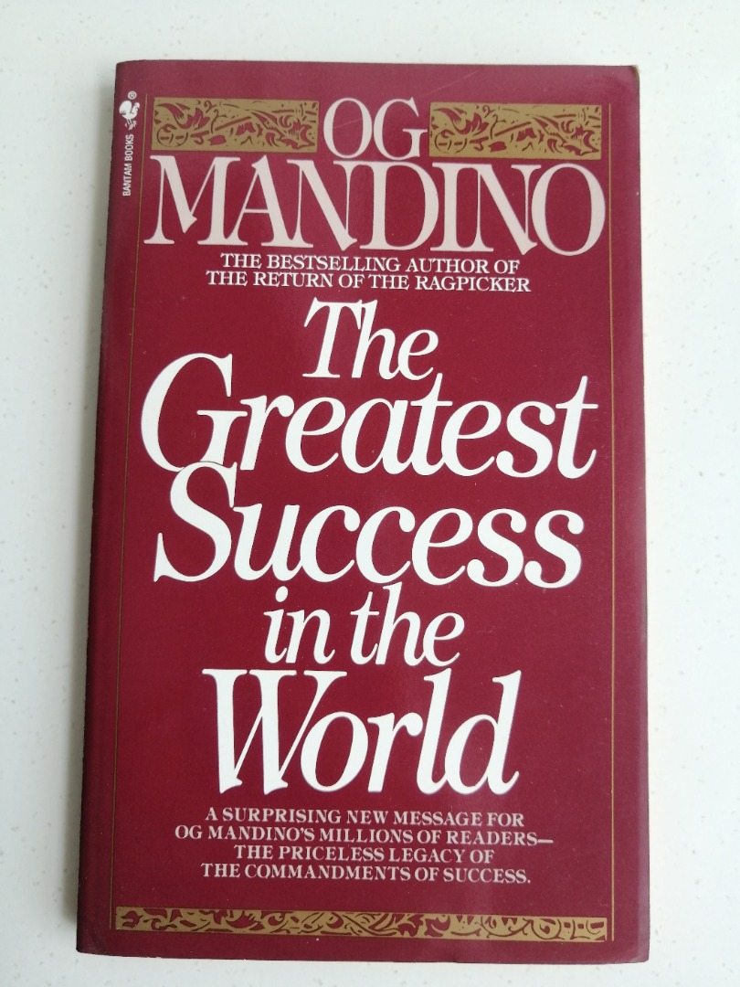 OG Mandino - Greatest Success in the World. Self-help Development Books ...