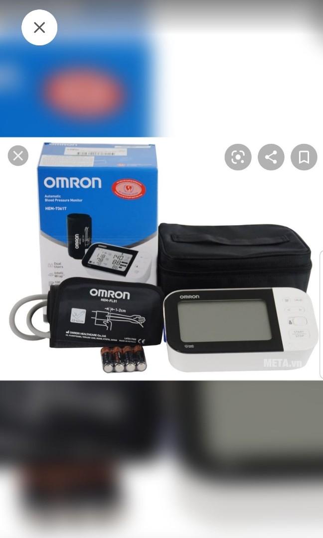 OMRON BLOOD PRESSURE MONITOR HEM 7361T, Health & Nutrition, Health