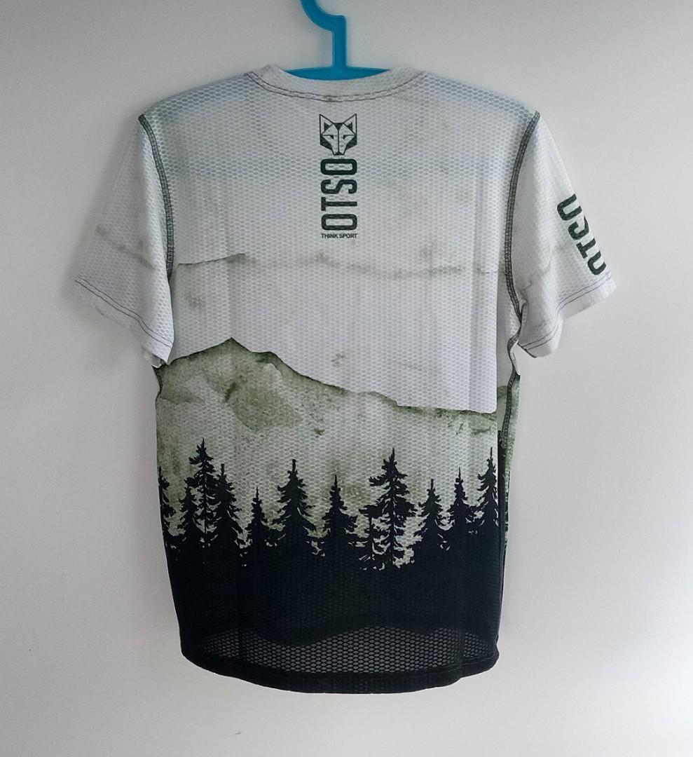 OTSO Green Forest Running T Shirt, 男裝, 運動服裝- Carousell