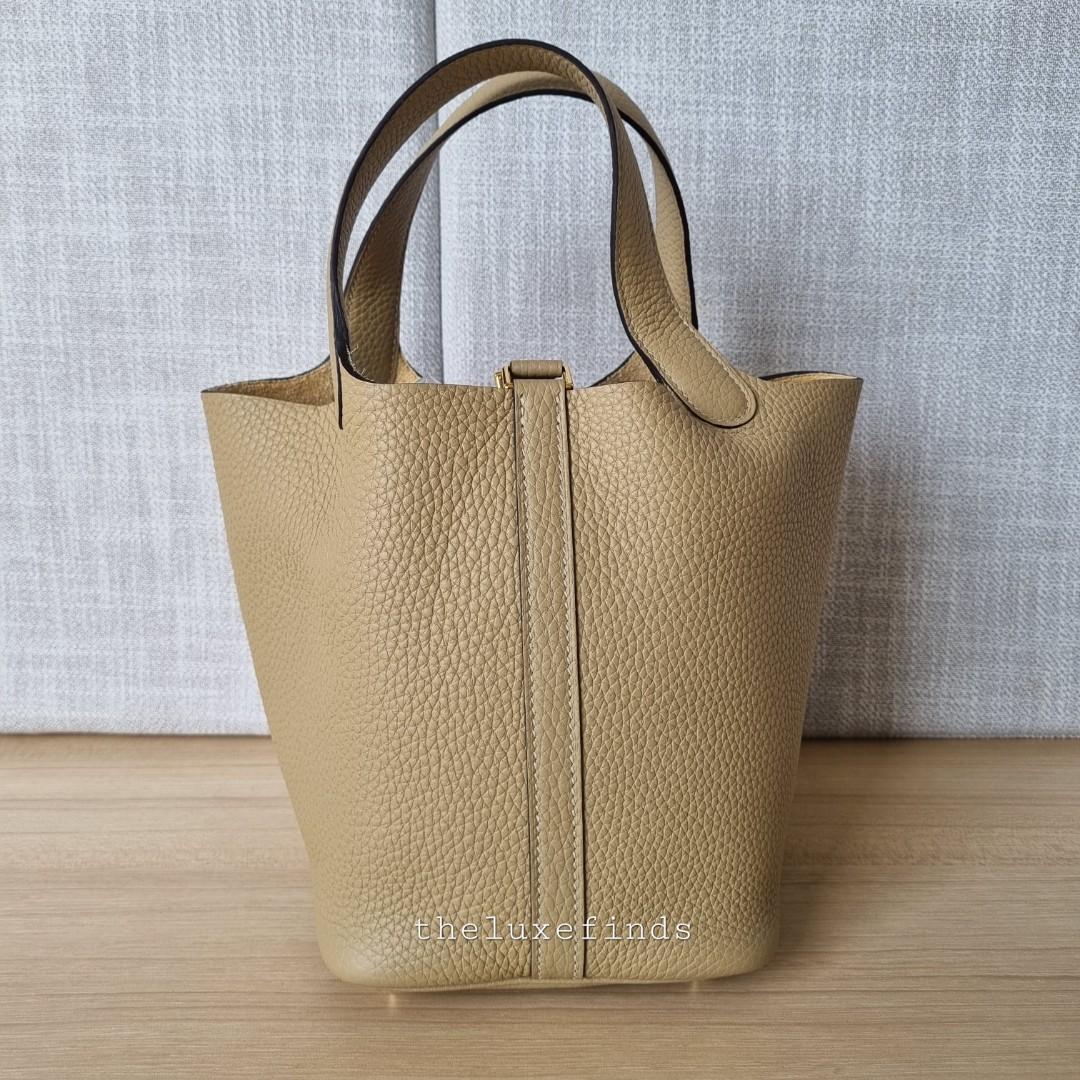 Replica Hermes Picotin Lock 22 Bag In Trench Clemence Leather