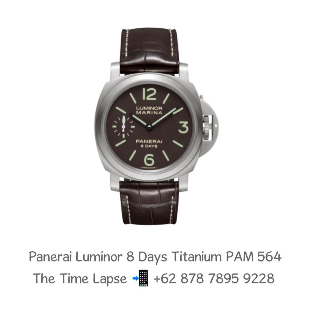 Panerai Luminor 8 Days Titanium PAM 564 Fesyen Pria Jam Tangan