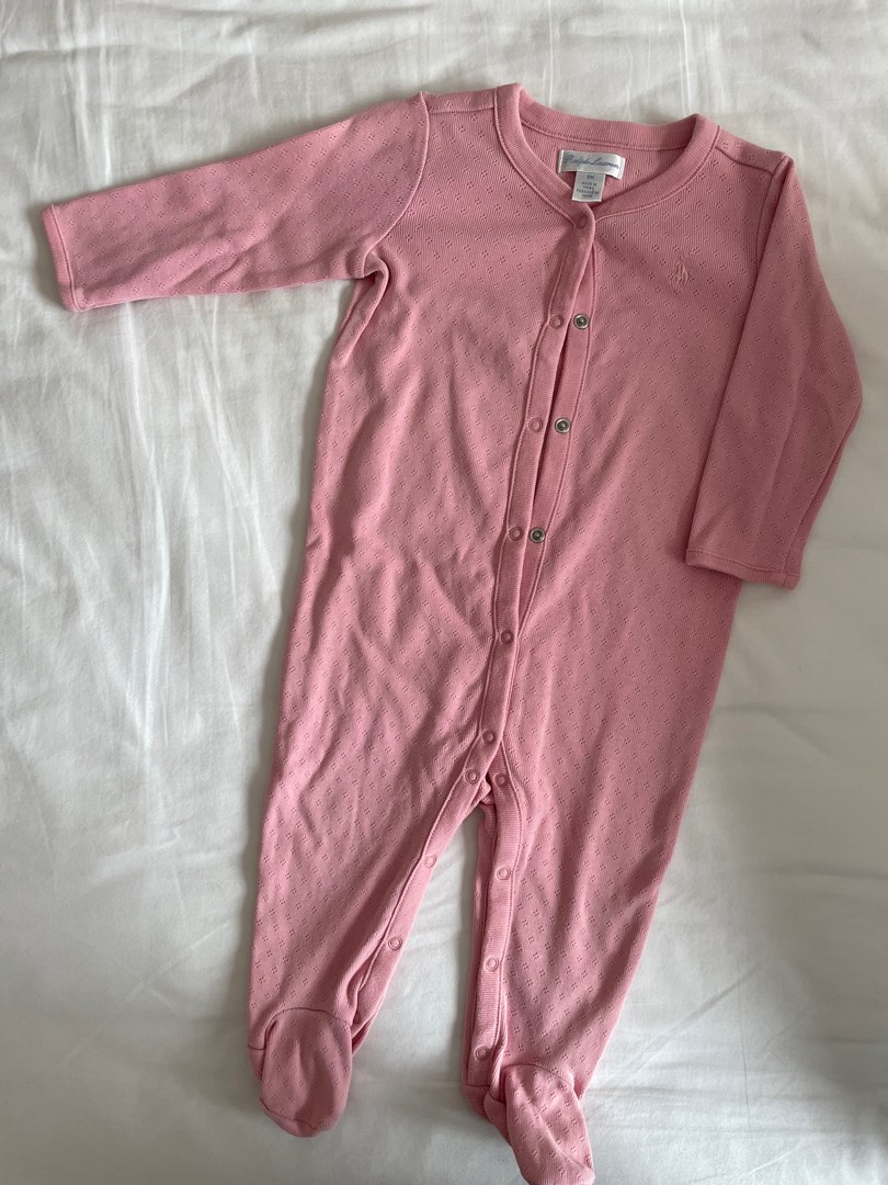 Polo Ralph Lauren Baby Girl Sleepsuit, Babies & Kids, Babies & Kids Fashion on Carousell