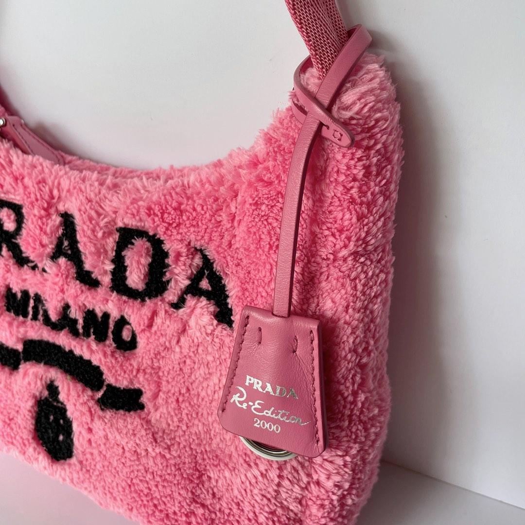 Prada Re-Edition 2000 Faux Fur Terry Mini Bag (Petal Pink), Women's  Fashion, Bags & Wallets, Shoulder Bags on Carousell