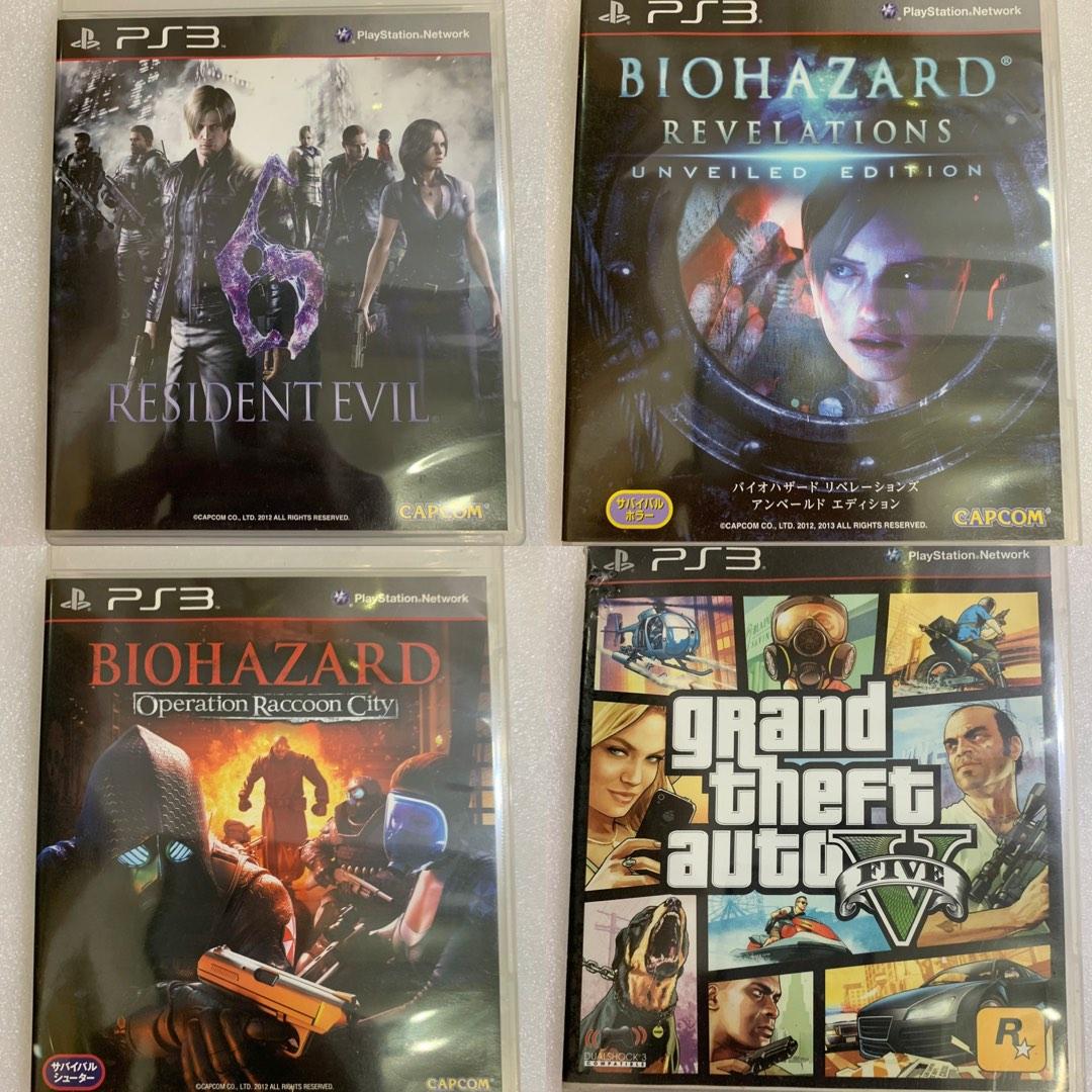 平賣PS3 Game GTA V Biohazard Resident Evil 6 生化危機全4隻Raccoon city revelations, 電子遊戲, 電子遊戲, PlayStation - Carousell 平賣PS3 Game GTA V Biohazard Resident Evil 6 生化危機全4隻Raccoon city revelations, 電子遊戲, 電子遊戲, PlayStation - Carousell