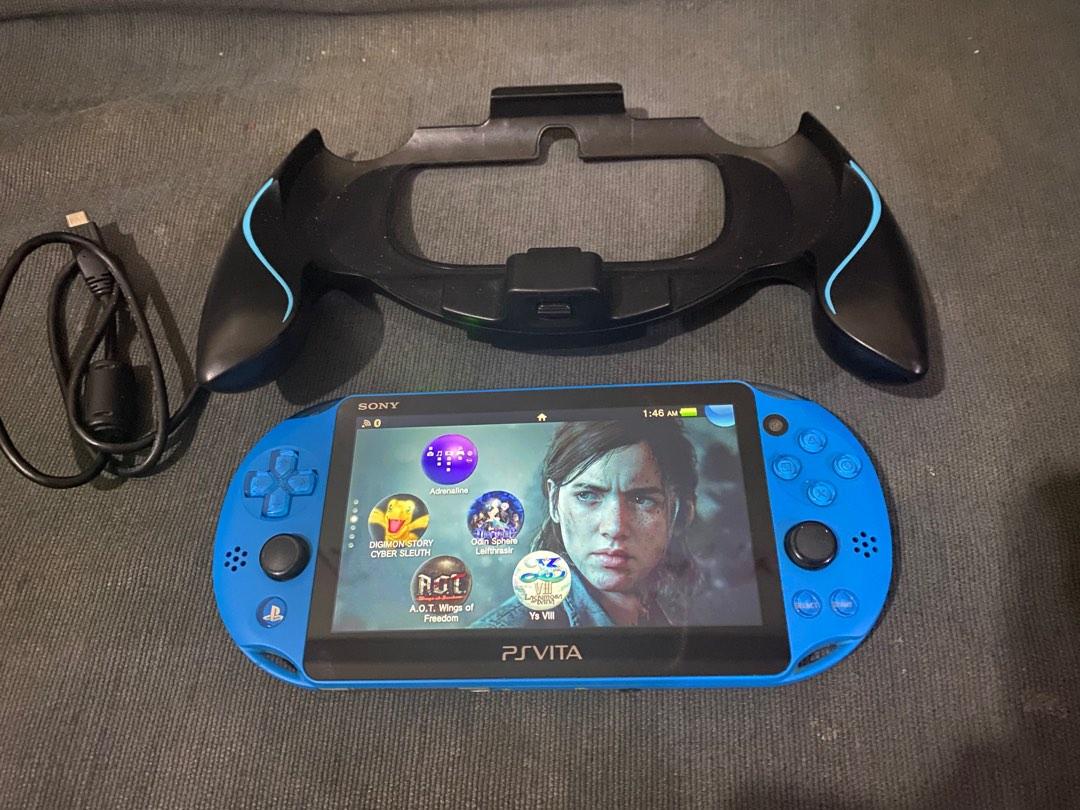 Ps vita slim aqua blue 64gb henkaku enso, Video Gaming, Video Game  Consoles, PlayStation on Carousell