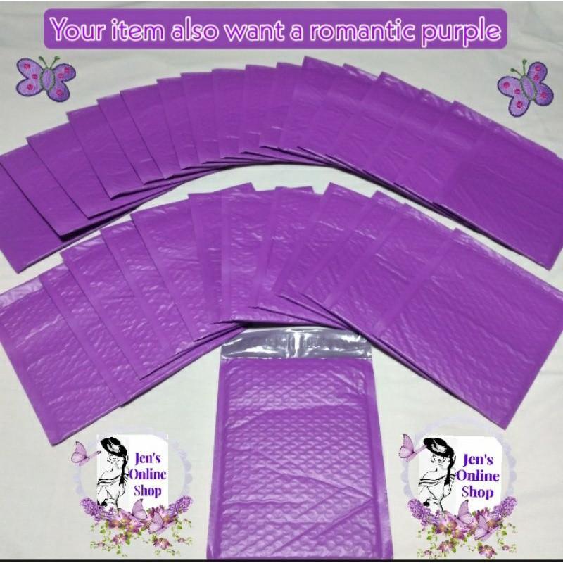 PURPLE BUBBLE MAILER PROTECTIVE BUBBLE ENVELOPE (Category: Craft Supplies & Tools) located in Cavite. Submitted by jcreyes81473 (Listing ID 1187687818, Image 2). Description: PURPLE BUBBLE MAILER PROTECTIVE BUBBLE ENVELOPE These Gorgeous purple bubble mailers are made of the highest quality foil to provide unparalleled cushioning and protection for your items. These are great for mailing, cell phones, small electronics, gifts, holiday orders, inv