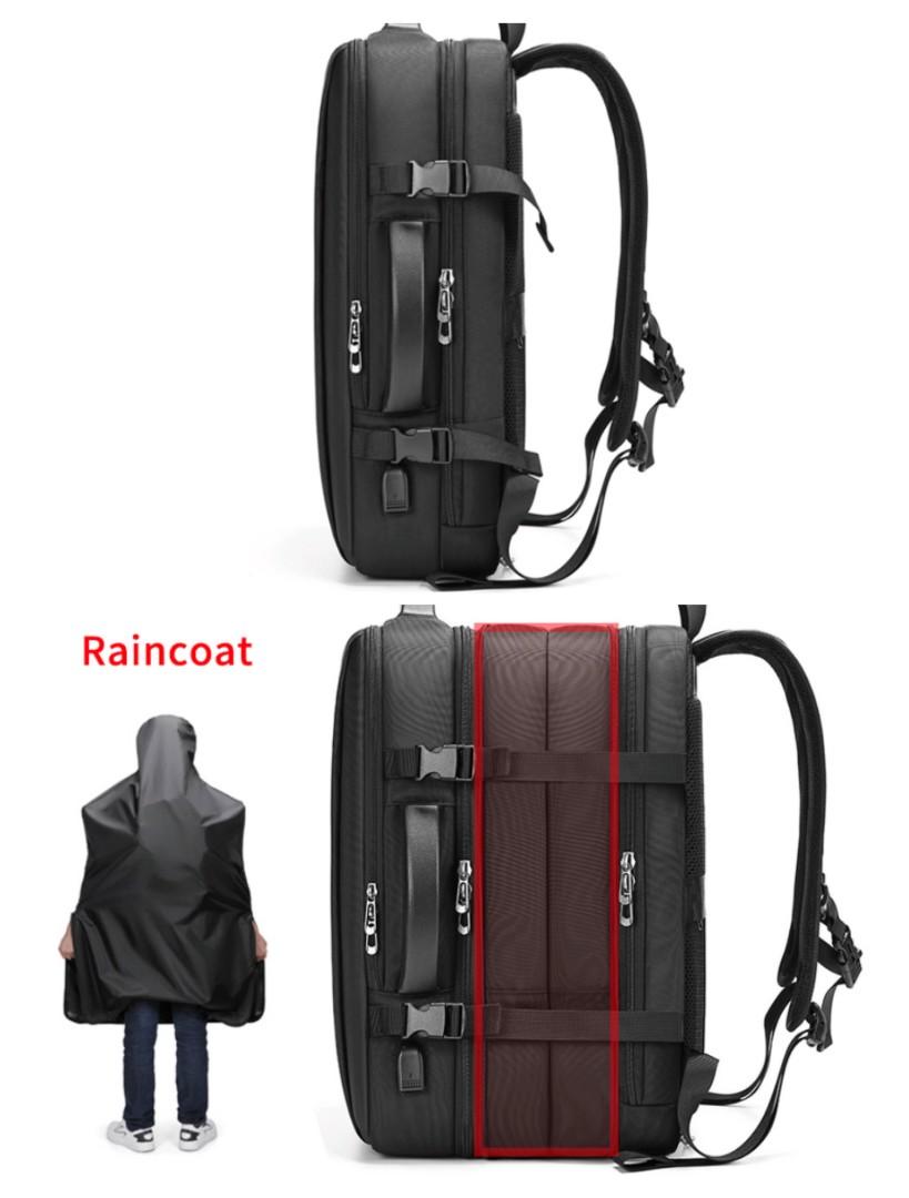 Raincoat all weather multi compartments expandable bag 17