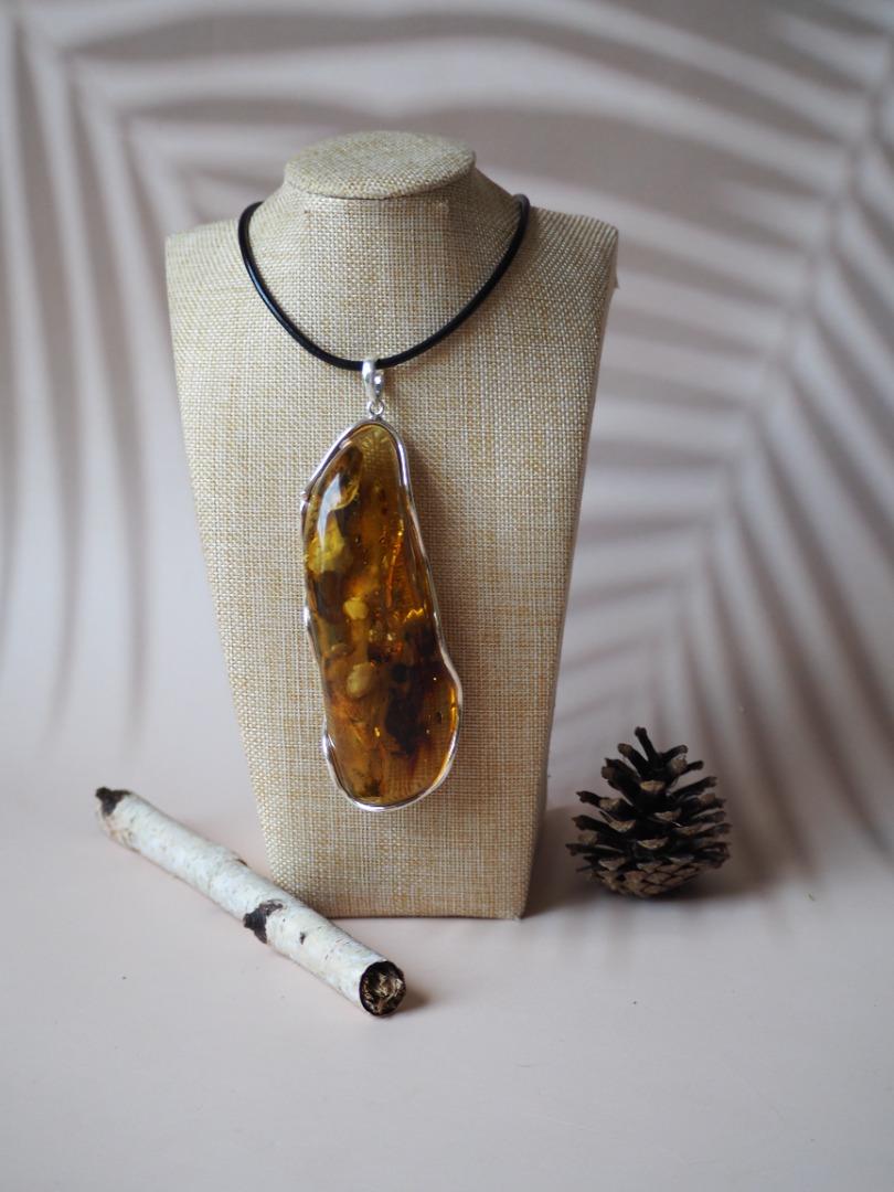 Raw amber pendant cheap