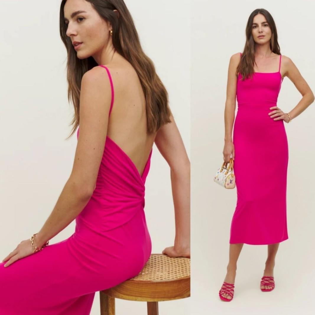 hot pink dress near me Hot Pink Sequins Lace Prom Gown Single Shoulder Sparkly Prom Dresses with  Slit ARD3092 main image 1