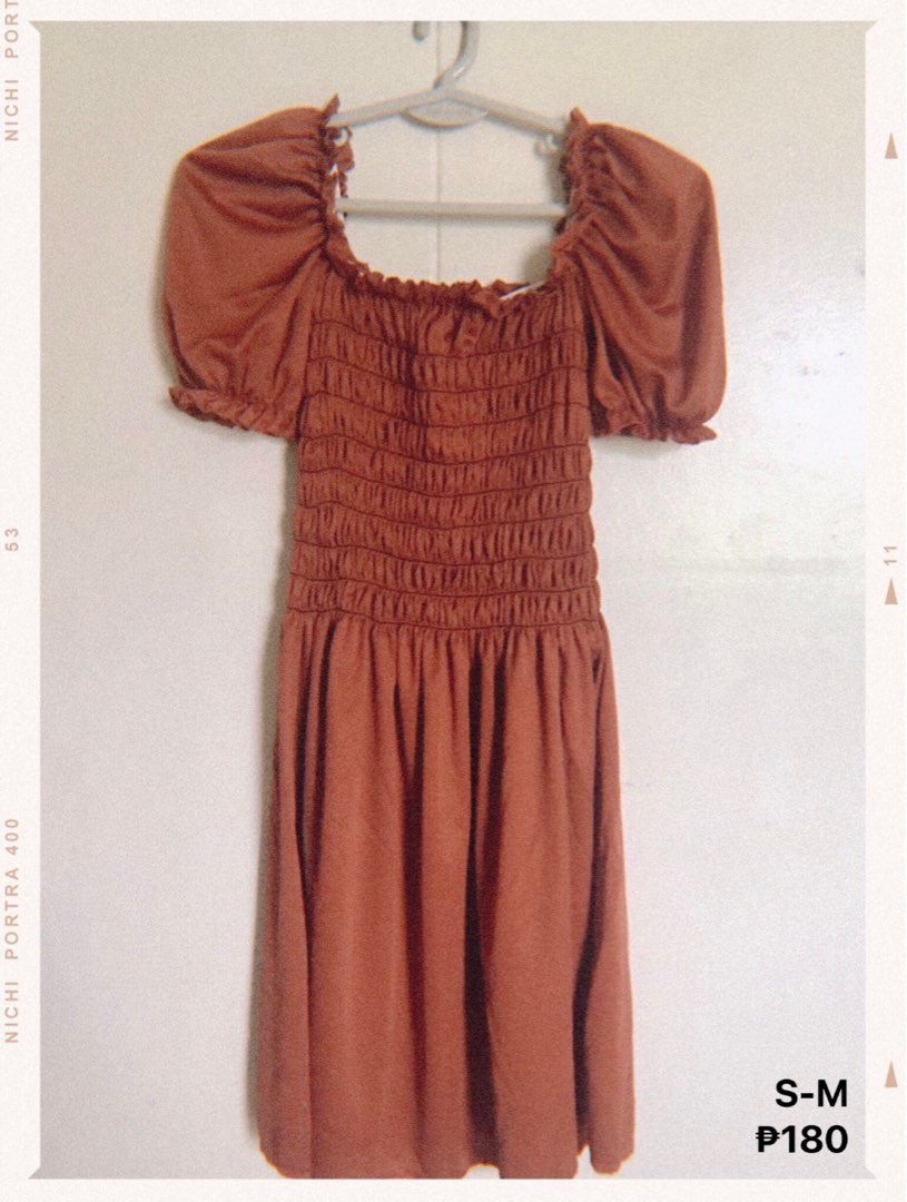 Rust Mini Dress, Women's Fashion, Dresses & Sets, Dresses on Carousell