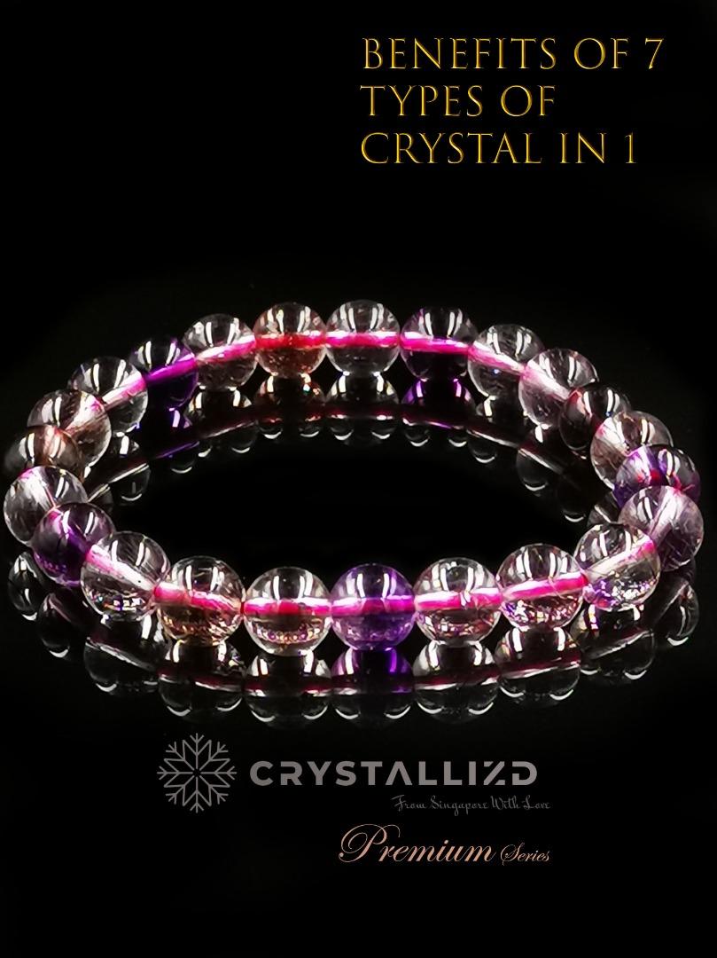 Rainbow top crystal bracelet