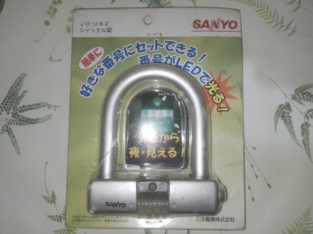 Sanyo Combination Lock w/ Light (Category: Locks, Doors & Gates) located in Quezon City. Submitted by fernan_jaranilla (Listing ID 1187652398, Image 2). Description: Sanyo brand Big U lock Combination has light button Length of U is 3.5 inches when locked. Distance between U is 2.25". Total length of lock is 5". Japan Surplus Packaging shows wear due to storage. Php 300 each. First to pay gets item. Please check us out and like our page Finders K
