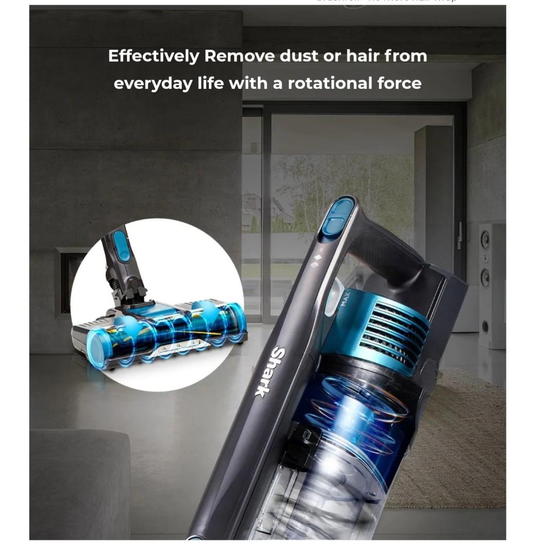 SHARK CORDLESS VACUUM WITH SELF CLEANING BRUSHROLL IZ102, Furniture