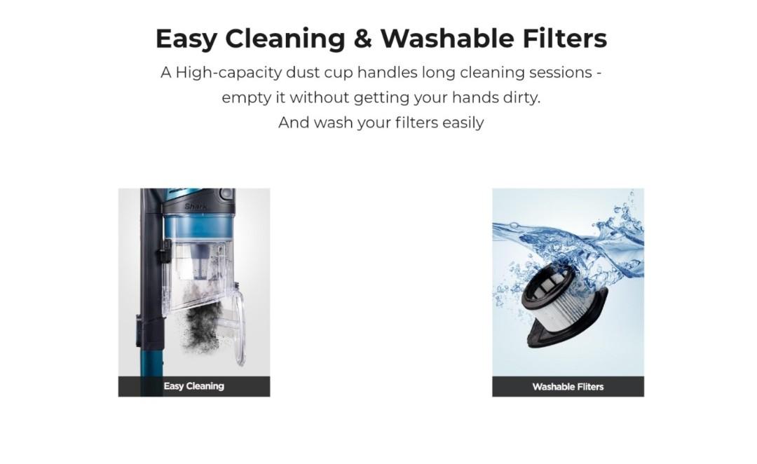 SHARK CORDLESS VACUUM WITH SELF CLEANING BRUSHROLL IZ102, Furniture