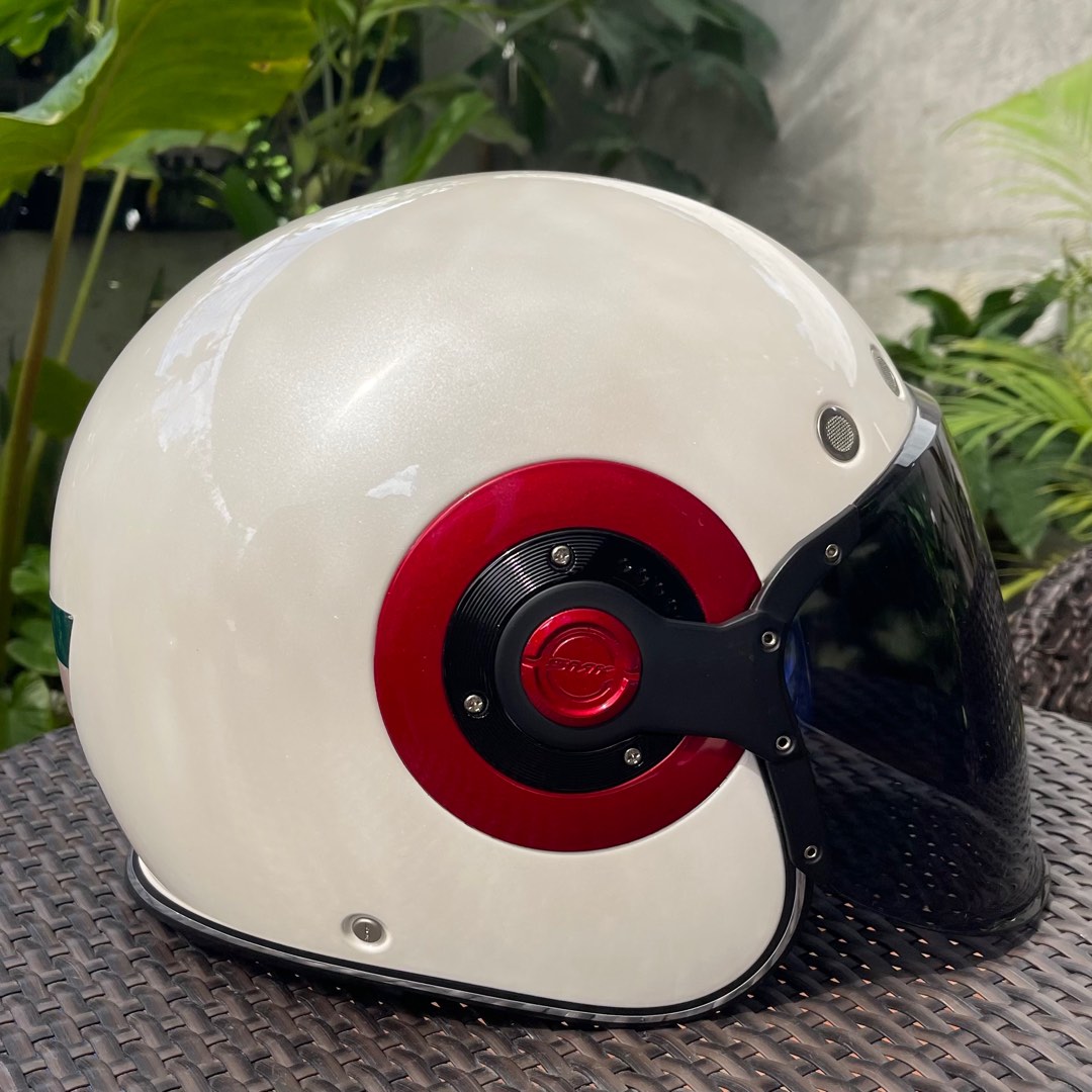 SMK White Helmet Smoke visor, Motorbikes, Motorbike Parts & Accessories