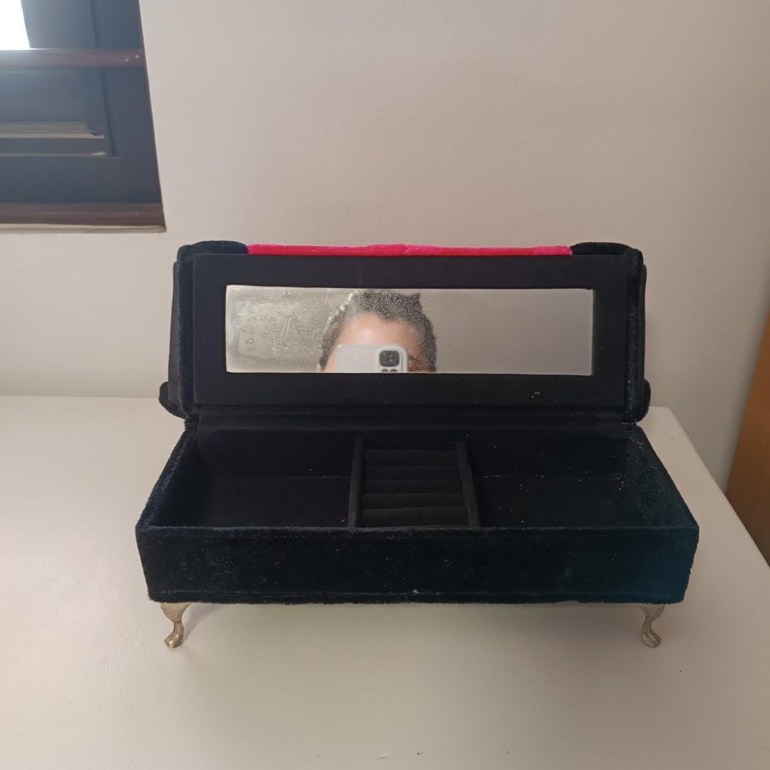 Sofa Jewelry Box with Mirror, Women's Fashion, Jewelry & Organizers