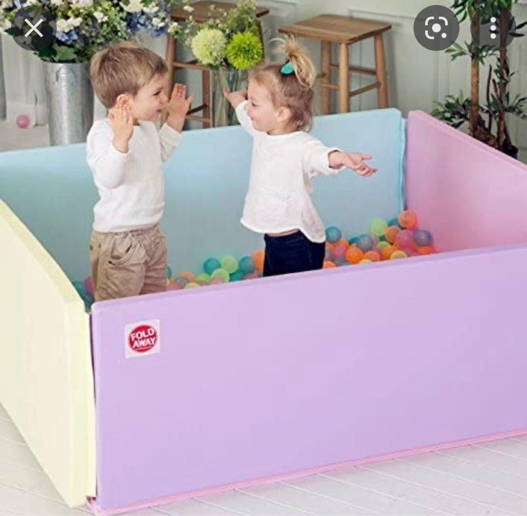 Soft Playpen Foldaway Bumper Mat Babies Kids Baby Nursery