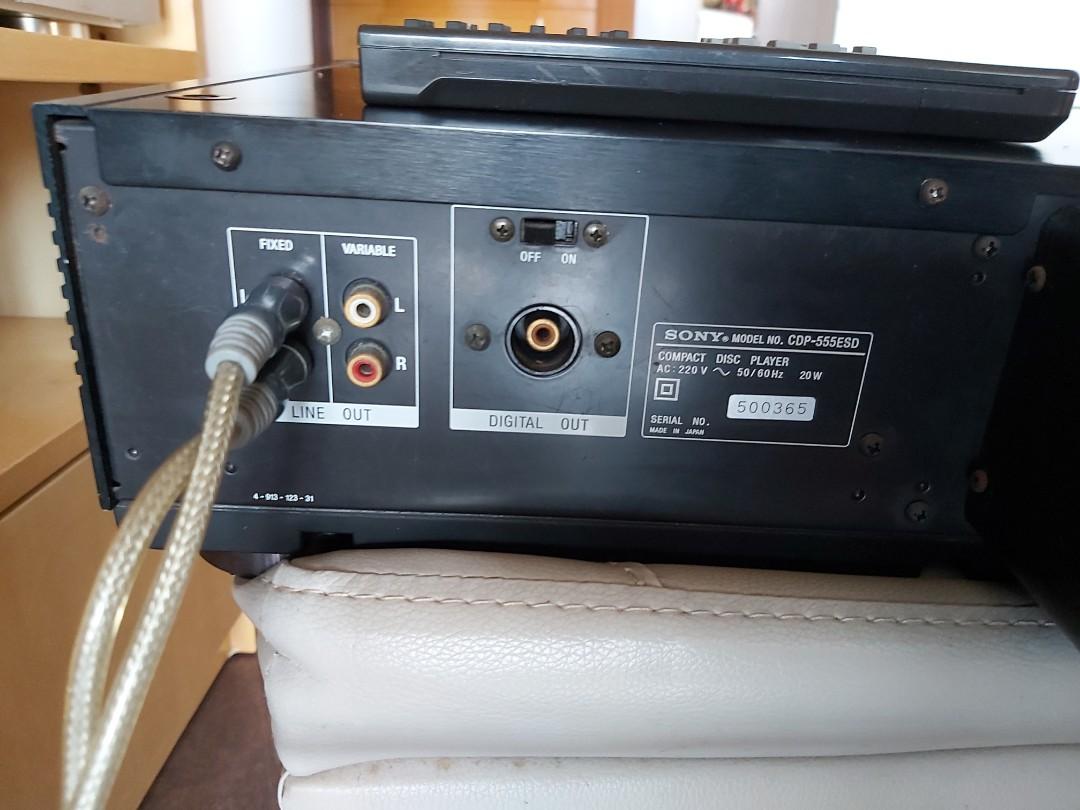 sony cd机cdp-555esd, 音響器材, 音樂播放裝置MP3及CD Player - Carousell
