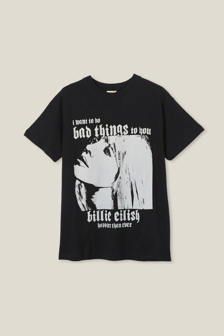 Billie Eilish オフィシャルTシャツ 1st bad guy 黒 M ...