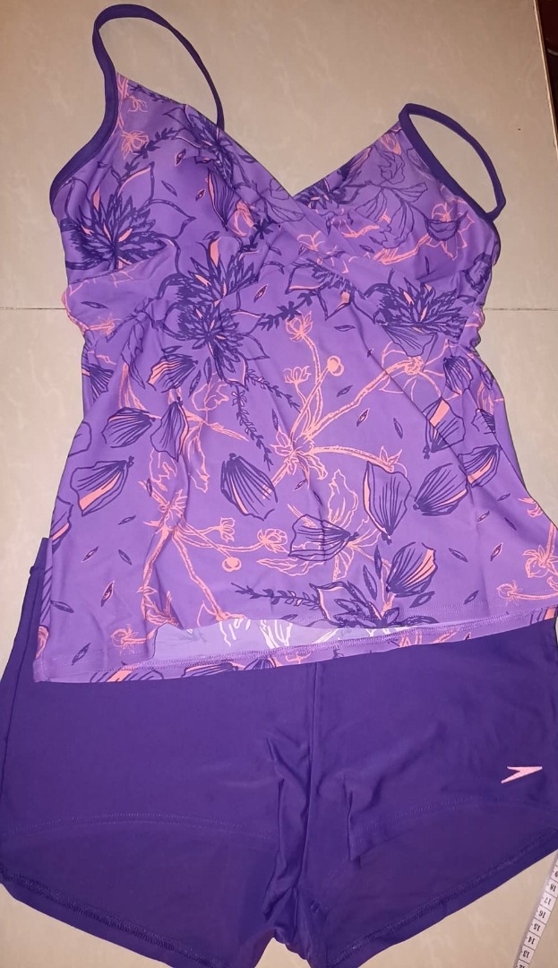 Speedo 2pc Swimsuit (Tank & Shorts), Women's Fashion, Swimwear, Bikinis