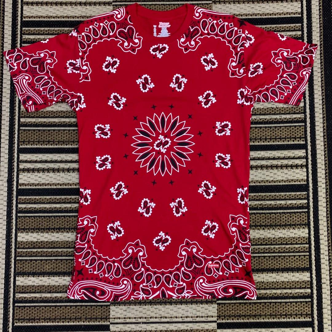 Supreme Hanes Bandana Tagless Tee, Men's Fashion, Tops & Sets ...