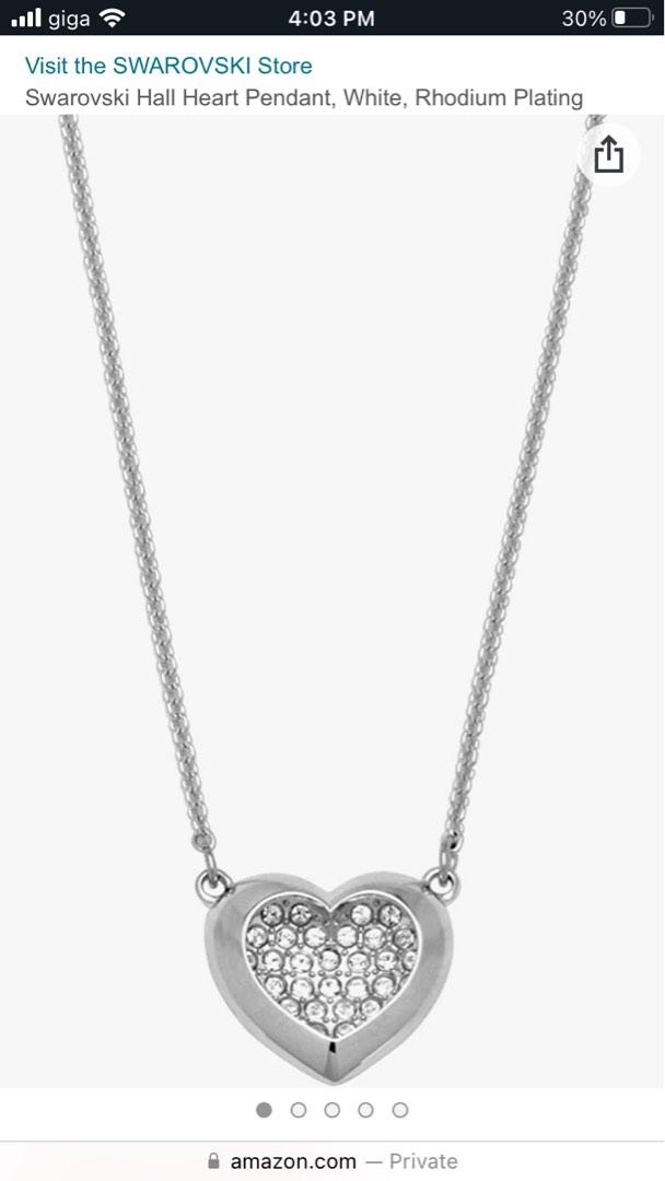 Swarovski Hall Heart Pendant Necklace
