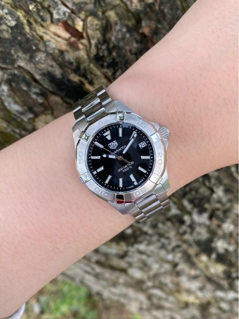 Tag heuer aquaracer ladies black face hot sale