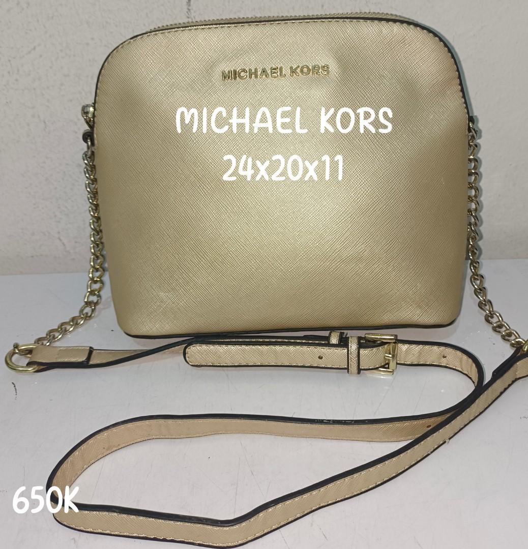 tas sling-bag Michael Kors Gold Sling Bag