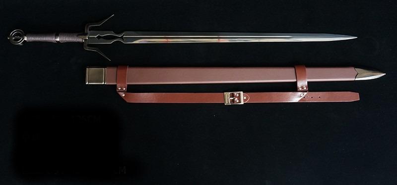 Ciri's Zireael Sword (The Witcher) - 49" Full Metal Replica With Leather Sheath, For Display & Cosplay
