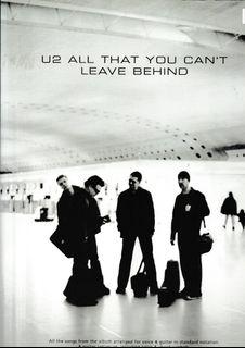U2 All That You Can't Leave Behind guitar tab sheet music song book. FREE SHIPPING.