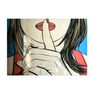 Vintage 1999 IKEA SOLMYRA Sssshhh by Deborah Azzopardi 藝術掛畫