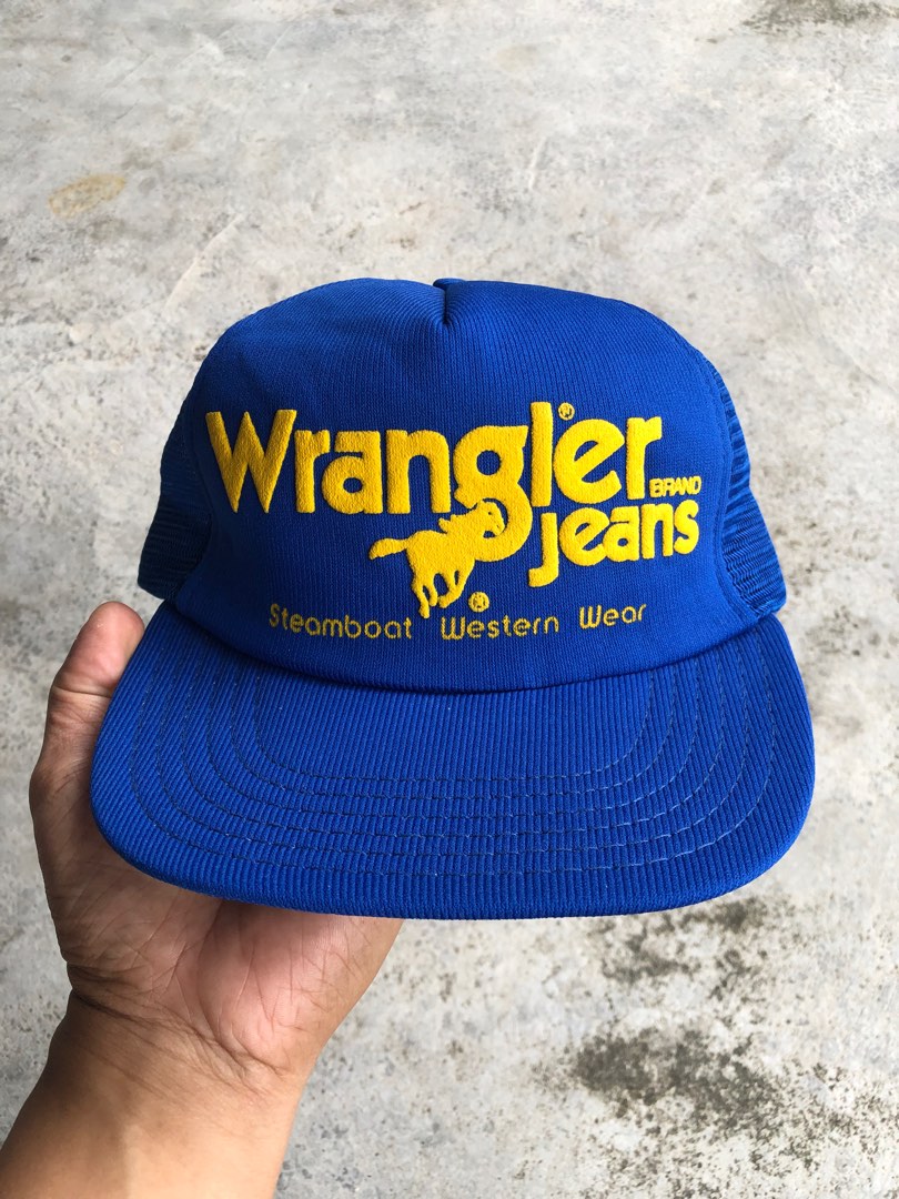 Vintage 80s WRANGLER trucker cap made in usa, Men's Fashion, Watches &  Accessories, Cap & Hats on Carousell