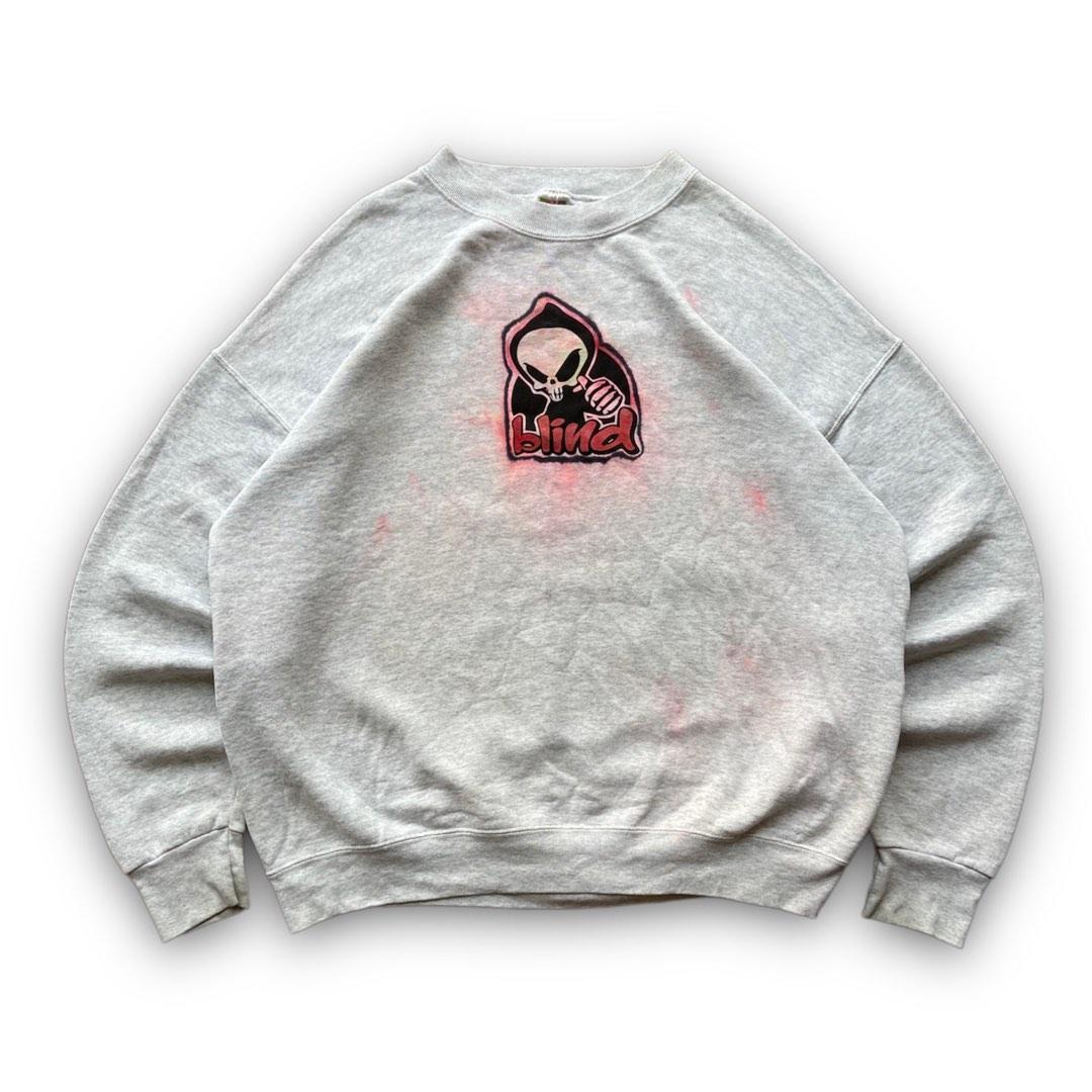 Vintage 90 s Blind Skateboard Sweatshirt Men s Fashion Tops