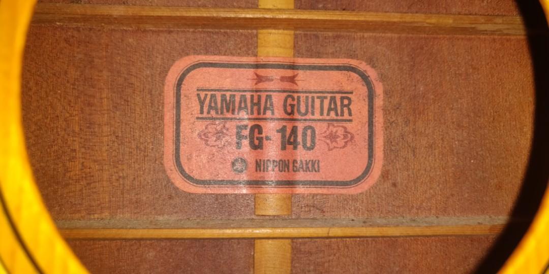 Vintage Yamaha FG 140 Nippon Gakki, Hobbies & Toys, Music ...