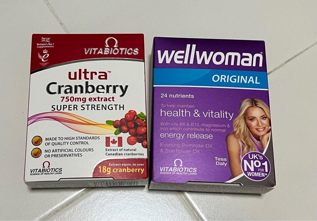 Vitabiotics Well Women Original 30s Multivitamin Ultra Cranberry Extract 750mg For Urinary Tract Health Health Nutrition Health Supplements Vitamins Supplements On Carousell