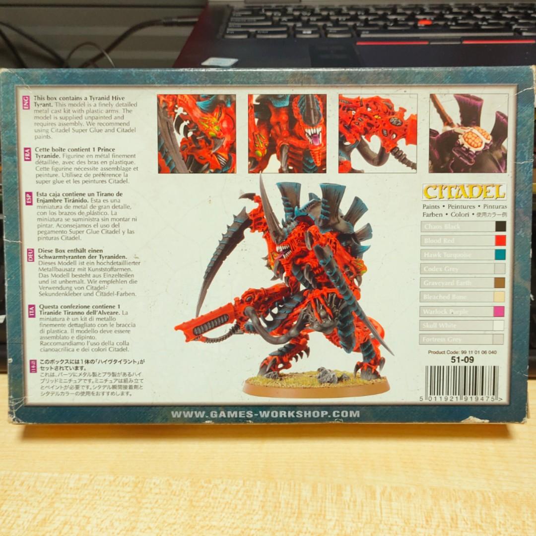 Figurine Warhammer 40k Tyranid Hive Tyrant - Métal OOP - Peinte Et Basée