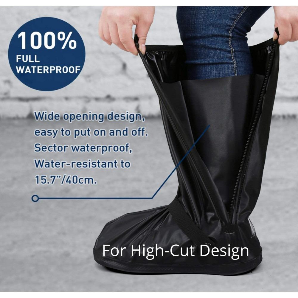 Rain boots on sale with zipper