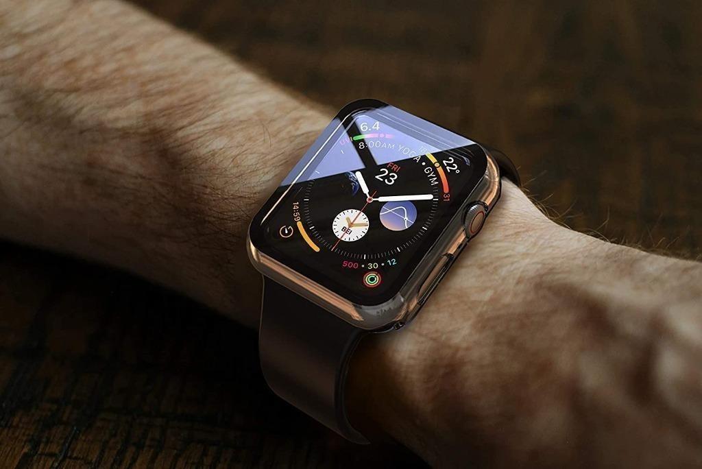 Compatible with Small Apple Watch 38mm, 40mm, 41mm (All Series) Leather  Watch Wrist Band Strap Bracelet with Adapters (Martini Cocktail Glass On)