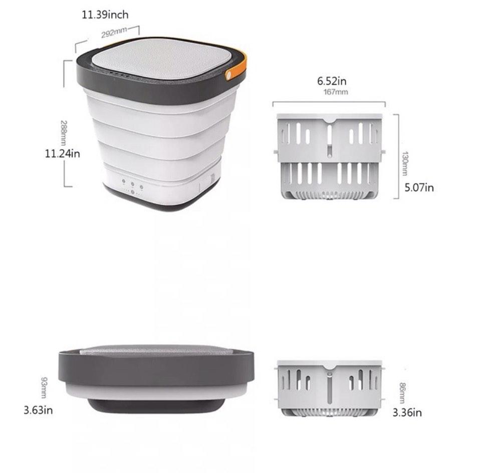 Xiaomi Moyu Portable Washing Machine with Spinner Basket (Free