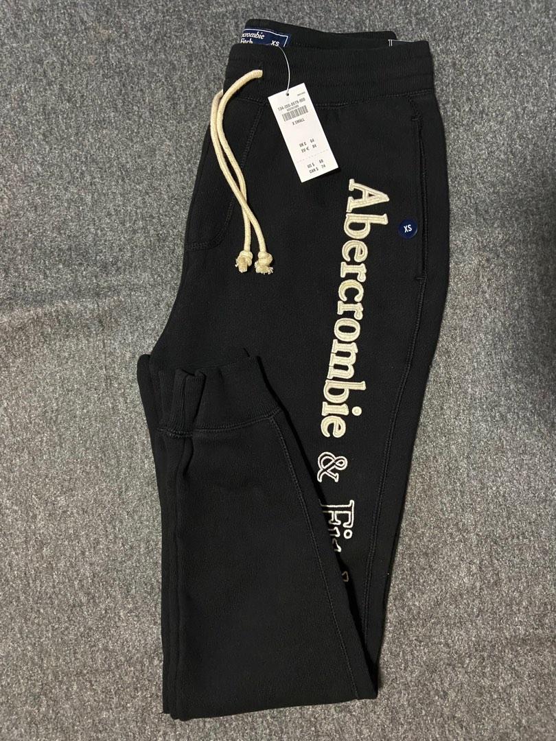(XS) Authentic Abercrombie and Fitch Logo Joggers, Men's Fashion
