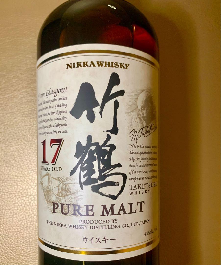 竹鶴17年純麥威士忌」(竹鶴17年ピュアモルト), 嘢食& 嘢飲, 酒精飲料 
